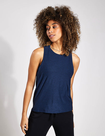 Beyond Yoga Featherweight Rebalance Tank - Nocturnal Navyimage1- The Sports Edit