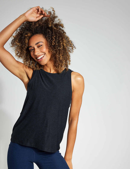 Beyond Yoga Featherweight Rebalance Tank - Darkest Nightimage1- The Sports Edit
