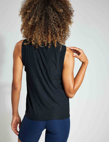 Beyond Yoga Featherweight Rebalance Tank - Darkest Nightimage2- The Sports Edit