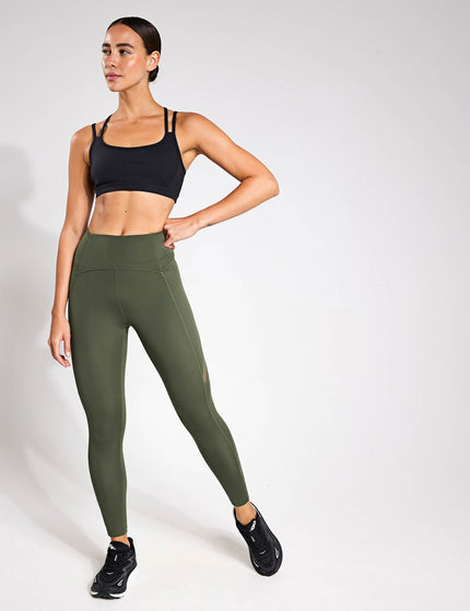 Beyond Yoga POWERBEYOND Bootcamp Midi Legging - Modern Oliveimage4- The Sports Edit