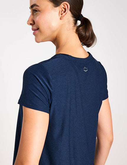 Beyond Yoga Featherweight On The Down Low Tee - Nocturnal Navyimage3- The Sports Edit