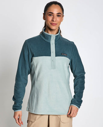 Benton Springs Half Snap Pullover - Crushed Blue/Everblue