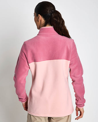 Benton Springs Half Snap Pullover - Pink Sand