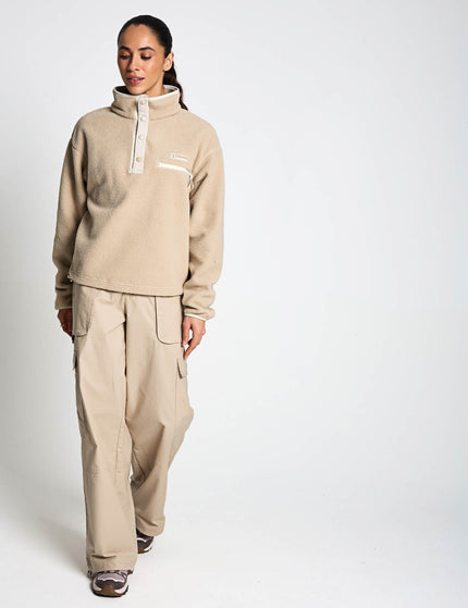 Columbia Helvetia II Cropped Sherpa Half Snap Fleece - Ancient Fossilimages5- The Sports Edit