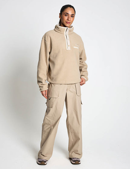 Columbia Helvetia II Cropped Sherpa Half Snap Fleece - Ancient Fossilimages6- The Sports Edit