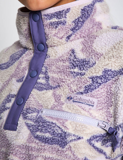Columbia Helvetia II Cropped Sherpa Half Snap Printed Fleece - Lavender Pearl/Sunscapeimages3- The Sports Edit
