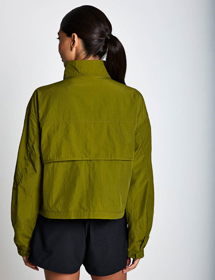 Columbia Paracutie Cropped Cargo Windbreaker - Mossy Greenimages2- The Sports Edit