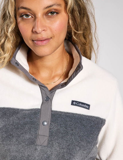 Columbia Benton Springs Half Snap Pullover - City Grey Heather/Chalkimage3- The Sports Edit