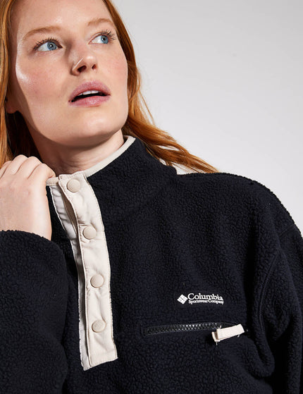 Columbia Helvetia Cropped Half Snap Fleece - Blackimage3- The Sports Edit