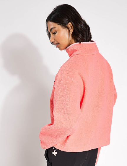 Columbia Helvetia II Cropped Sherpa Half Snap Fleece - Alpenglowimage2- The Sports Edit
