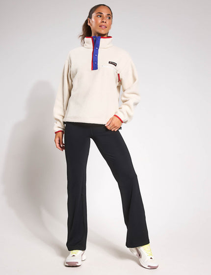 Columbia Helvetia II Cropped Sherpa Half Snap Fleece - Chalkimage4- The Sports Edit