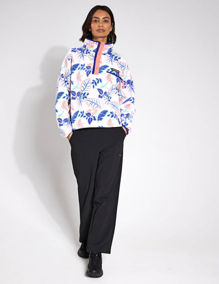 Columbia Helvetia II Cropped Sherpa Half Snap Printed Fleece - Sea Salt Pasteled Multiimage4- The Sports Edit