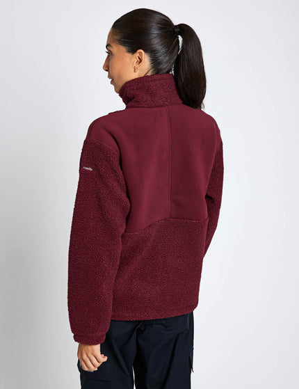 Columbia Panorama II Sherpa Fleece Jacket - Rich Wineimages2- The Sports Edit