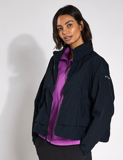 Columbia Paracutie II Hooded Windbreaker - Blackimage1- The Sports Edit