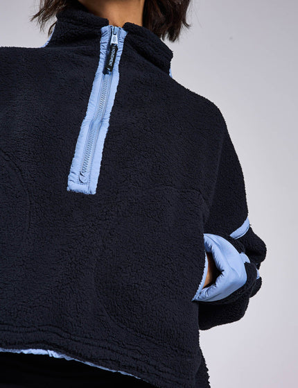 FP Movement Mountain High 1/2 Zip Fleece - Black/Blue Grey Comboimage4- The Sports Edit