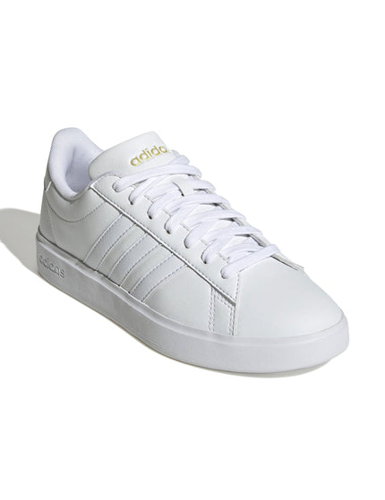 adidas Grand Court 2.0 Shoes - Cloud White/Gold Metallicimage2- The Sports Edit