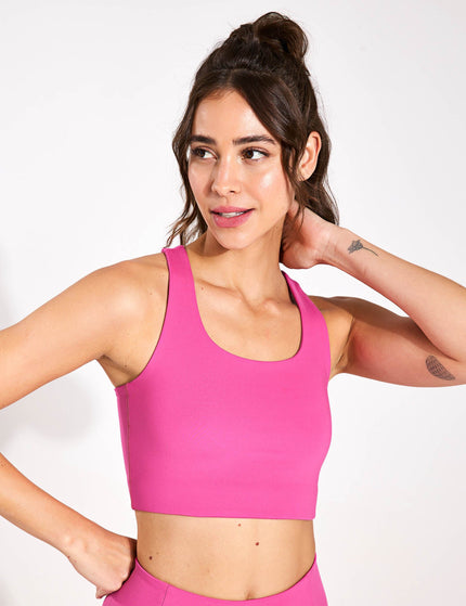 Girlfriend Collective Paloma Bra Classic - Fuchsiaimage1- The Sports Edit