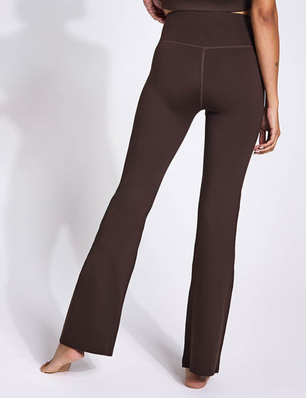 Girlfriend Collective Compressive Flare Legging - Cocoa Beanimage2- The Sports Edit