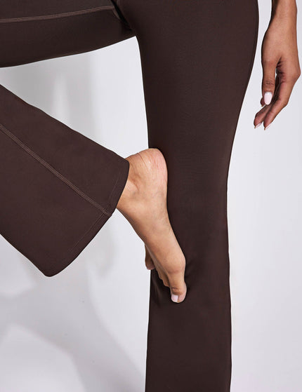 Girlfriend Collective Compressive Flare Legging - Cocoa Beanimage3- The Sports Edit