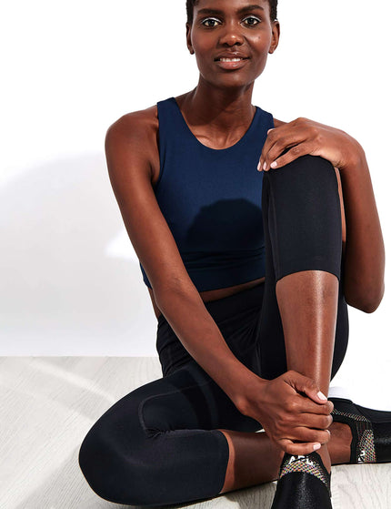 Girlfriend Collective Compressive High Waisted Capri Legging - Blackimage4- The Sports Edit