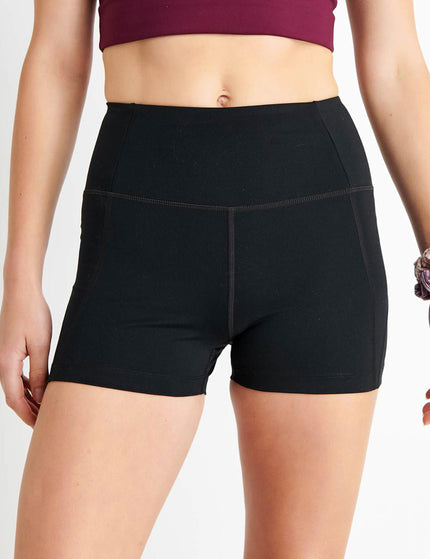 Girlfriend Collective High Waisted Run Short - Blackimage1- The Sports Edit