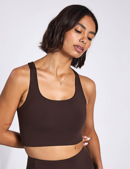 Girlfriend Collective Paloma Bra Classic - Cocoa Beanimage1- The Sports Edit