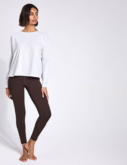 Girlfriend Collective ReSet Long Sleeve Tee - Whiteimage4- The Sports Edit