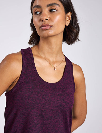 Girlfriend Collective ReSet Relaxed Tank - Plum Heatherimage3- The Sports Edit