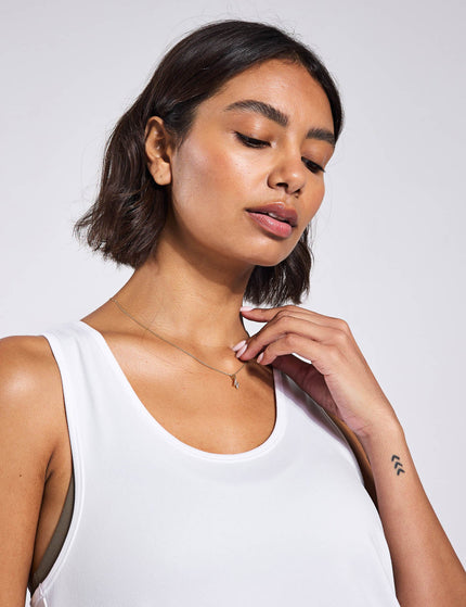 Girlfriend Collective ReSet Relaxed Tank - Whiteimage3- The Sports Edit