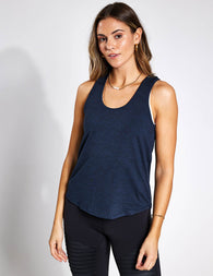 Girlfriend Collective ReSet Relaxed Tank - Midnightimage1- The Sports Edit