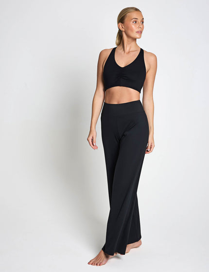 Girlfriend Collective Stevie Ballet Bra - Blackimages5- The Sports Edit