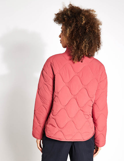 Goodmove Packaway Quilted Funnel Neck Jacket - Brickimage2- The Sports Edit