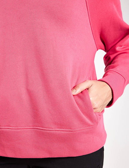 Goodmove Cotton Rich Crew Neck Sweatshirt - Raspberryimages3- The Sports Edit