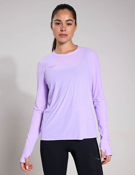 HOKA Airolite Run Long Sleeve - Aster Flowerimage5- The Sports Edit