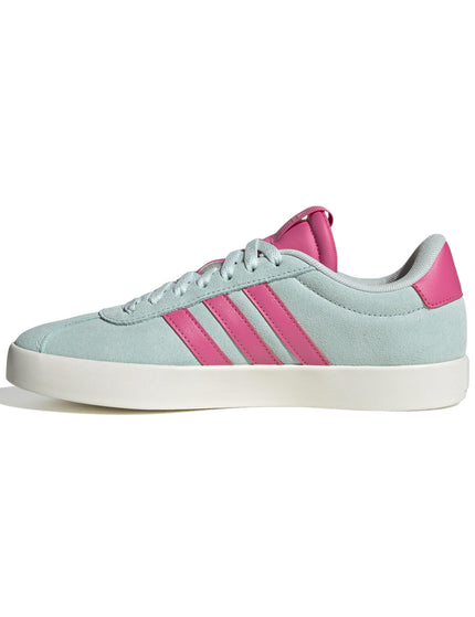 adidas VL Court 3.0 Shoes - Halo Mint/Pulse Magenta/Bliss Pinkimage4- The Sports Edit