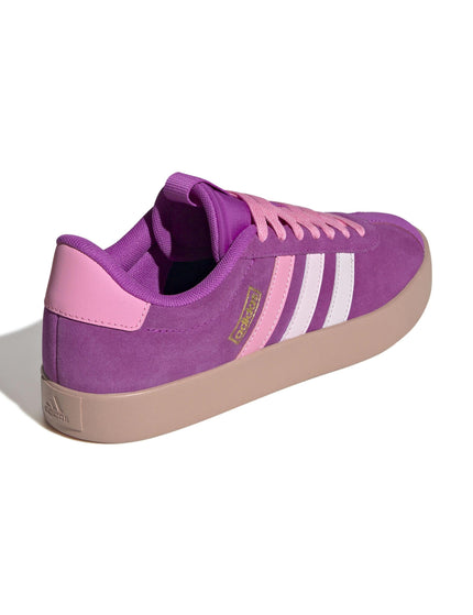 adidas VL Court 3.0 Shoes - Flash Pink/Bliss Pink/Gold Metallicimage3- The Sports Edit