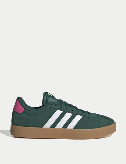 adidas VL Court 3.0 Shoes - Collegiate Green/Cloud White/Pulse Magentaimage1- The Sports Edit