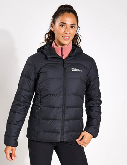 Jack Wolfskin Ather Down Hooded Jacket - Blackimage1- The Sports Edit