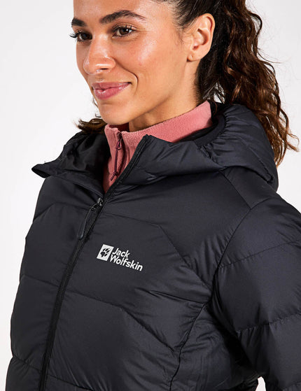 Jack Wolfskin Ather Down Hooded Jacket - Blackimage4- The Sports Edit