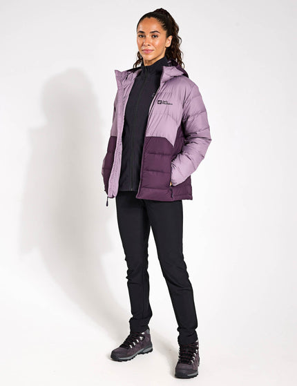 Jack Wolfskin Ather Down Hooded Jacket - Midnight Plumimage4- The Sports Edit