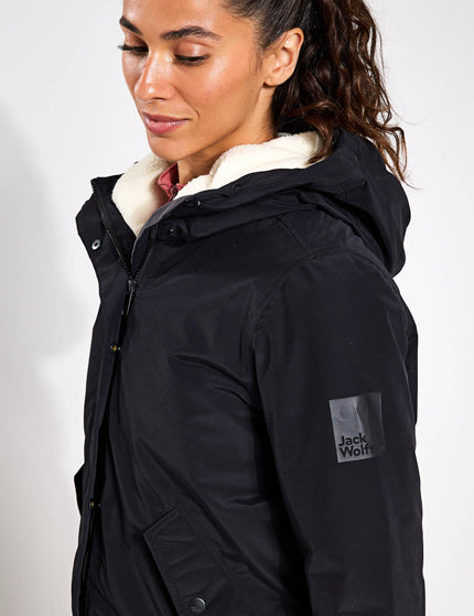 Jack Wolfskin Talforst Parka - Blackimage3- The Sports Edit