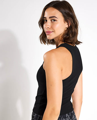 Harmony Tank Top - Black Rib