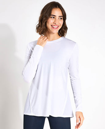Kendall Long Sleeve Top - White