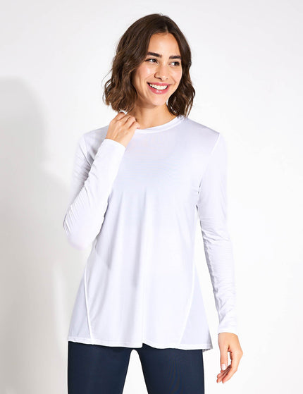 Lilybod Kendall Long Sleeve Top - Whiteimage1- The Sports Edit