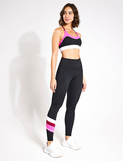 Lilybod Limitless Legging - Black/Pink/Whiteimage4- The Sports Edit