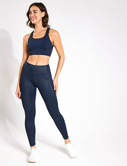 Lilybod Zephyr Legging - Navy Blue High Shineimage4- The Sports Edit