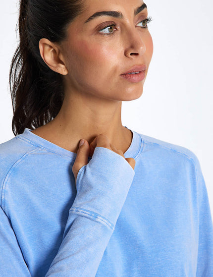 Lilybod Clare Vintage Washed Slub - Azure Blueimages3- The Sports Edit