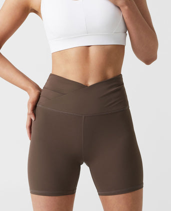 Addison Cloud-Core Wrap Short - Coffee