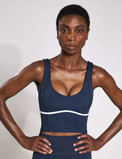 Lilybod Ava Sports Bra - Navy/Whiteimage1- The Sports Edit