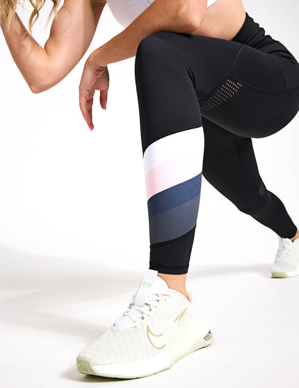 Lilybod Brooklyn Leggings - Black/Lilac/Whiteimage3- The Sports Edit